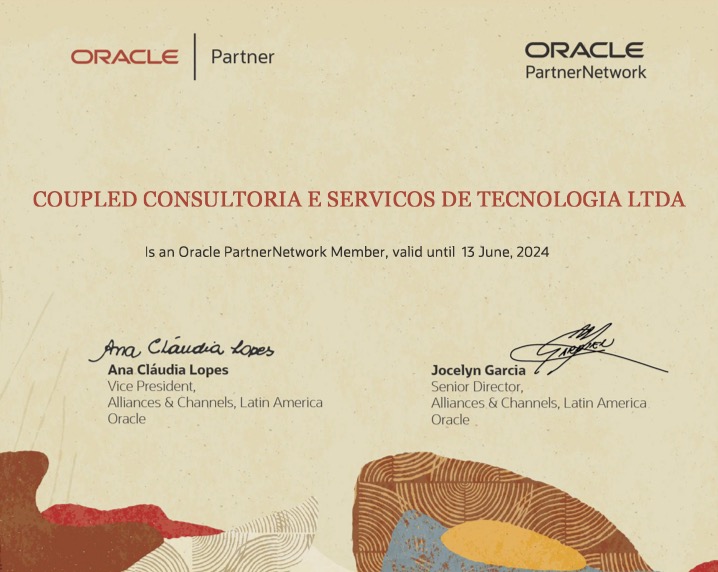 Oracle_member_certificate Coupled Tecnologia + Oracle Cloud