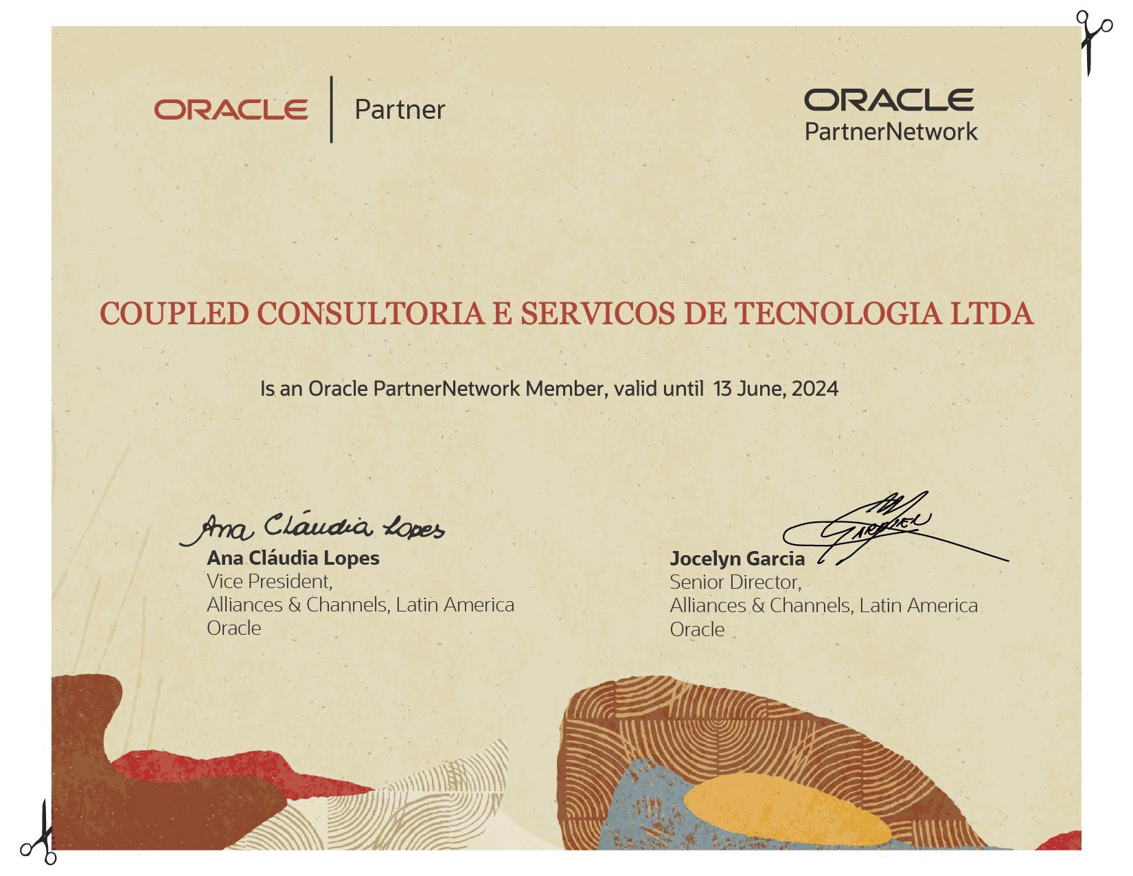 member_certificate Oracle Cloud Partner